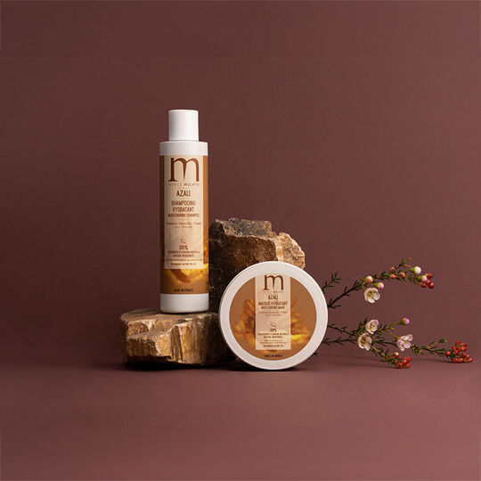 Shampooing hydratant pour cheveux boucl&eacute;s fris&eacute;s et textur&eacute;s Azali