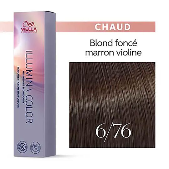 Illumina color 6/76 blond foncé marron violine