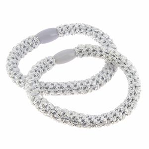 &Eacute;lastiques tiss&eacute;s sans m&eacute;tal argent&eacute;