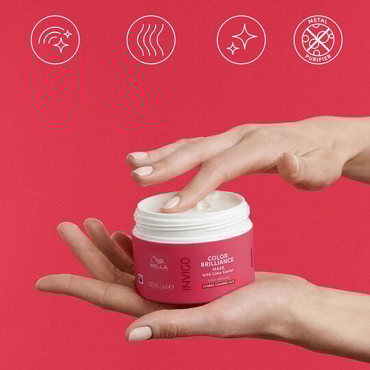 Masque cheveux colorés et épais Invigo Color Brilliance