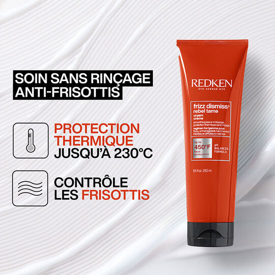 Soin sans rinçage anti-frisottis Rebel Tame Frizz Dismiss,  Soin sans rinçage anti-frisottis Rebel Tame Frizz Dismiss