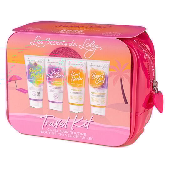 Travel kit routine cheveux boucl&eacute;s