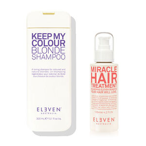 Rituel cheveux blonds