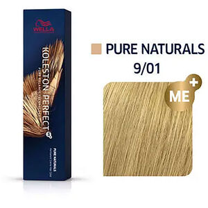 Coloration permanente Koleston Perfect Me+ 9/01 blond tr&egrave;s clair naturel cendr&eacute;