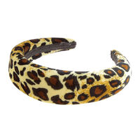 Serre-tête rembourré léopard