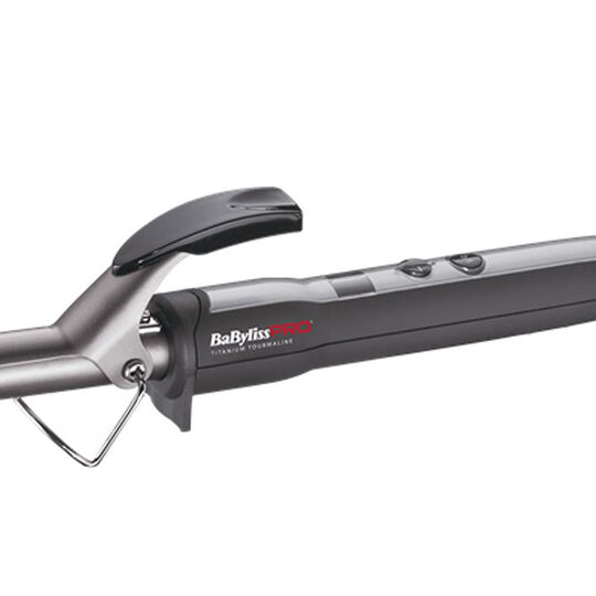 Fer à boucler titanium tourmaline programmable et digital 19mm,  Fer à boucler titanium tourmaline programmable et digital 19mm