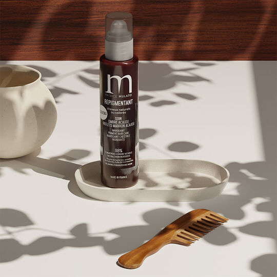 Shampooing repigmentant cheveux naturels ou colorés ombre acajou