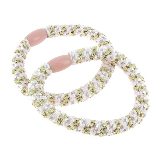 &Eacute;lastiques tiss&eacute;s sans m&eacute;tal dor&eacute; rose