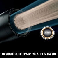 S&egrave;che cheveux Speed avec trousse et spray volume gris / noir