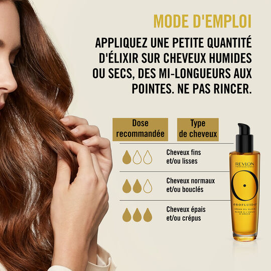 &Eacute;lixir &agrave; l'huile d'argan Orofluido 85 ml