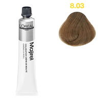 Coloration permanente Majirel 8.03 blond clair naturel dor&eacute;