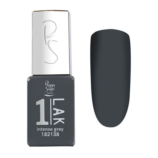 1-LAK vernis semi-permanent 3 en 1 intense grey