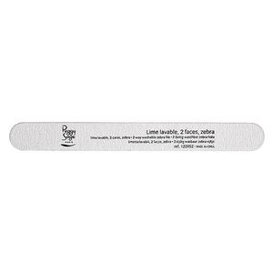 Lime &agrave; ongles 2 faces lavable 100/100 zebra, pour ongles artificiels