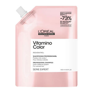 Shampooing cheveux color&eacute;s Vitamino Color recharge 500ml