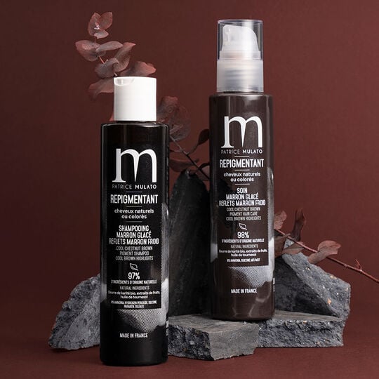 Shampooing repigmentant cheveux naturels ou colorés marron glacé