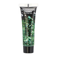 Gel holographique &agrave; grosses paillettes Moon Glitter vert