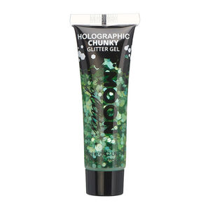 Gel holographique &agrave; grosses paillettes Moon Glitter vert