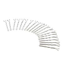 Pince guiche ondul&eacute;e 4cm argent&eacute;es