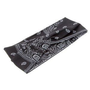 Bandeau façon bandana Noir,  Bandeau façon bandana Noir