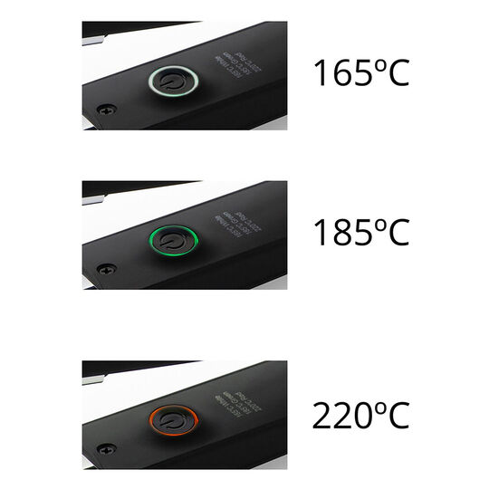 Lisseur C-Style digital black soft touch