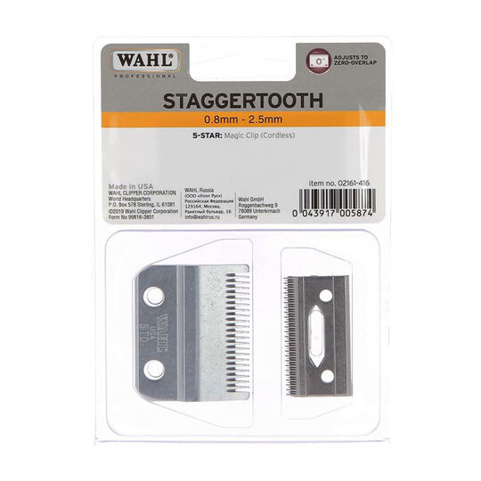 T&ecirc;te de coupe Staggertooth pour Wahl Magic Clip Cordless