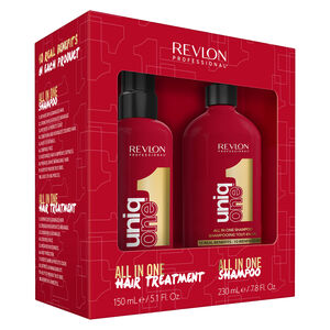 Duopack shampooing et spray 10 en 1 Uniq One