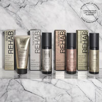 Soin r&eacute;parateur pour cheveux ab&icirc;m&eacute;s Rehab