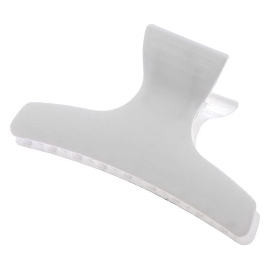 Pince croco simple blanche 9.5cm