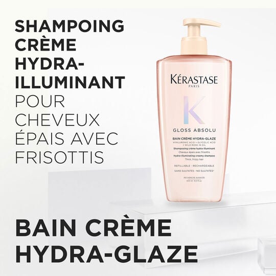 Bain cr&egrave;me Hydra-Glaze Gloss Absolu 500 ml rechargeable