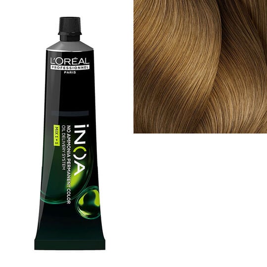 Coloration sans ammoniaque Inoa 8.3 blond clair dor&eacute; fondamentale