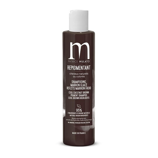 Shampooing repigmentant cheveux naturels ou color&eacute;s marron glac&eacute;