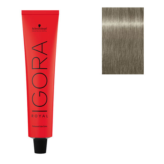 Coloration permanente Igora Royal 9-11 blond tr&egrave;s clair cendr&eacute; extra