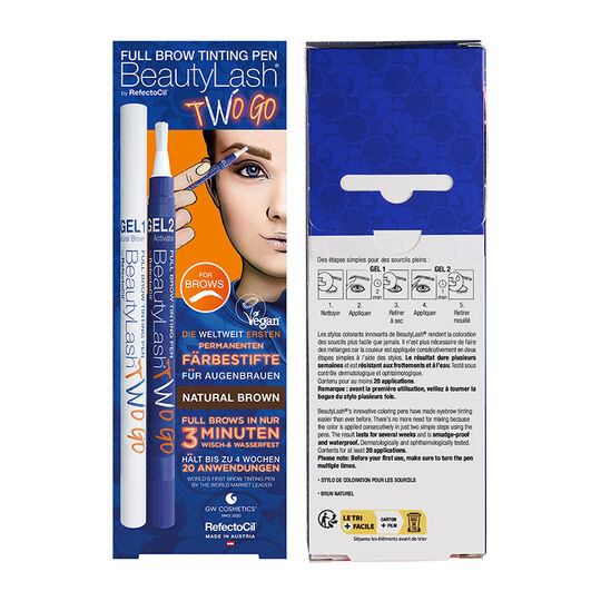 Stylo coloration des sourcils brun naturel