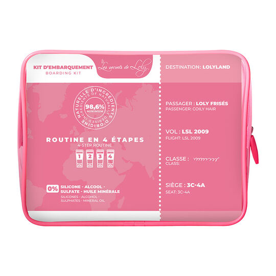 Kit d'embarquement pour cheveux fris&eacute;s