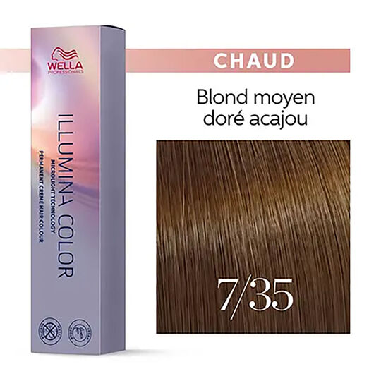 Illumina color 7/35 blond dor&eacute; acajou