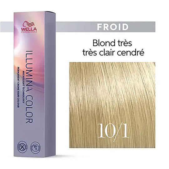 Illumina color 10/1 blond tr&egrave;s tr&egrave;s clair cendr&eacute;