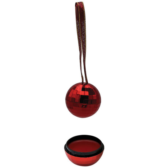 Boule de No&euml;l gloss &agrave; l&egrave;vres rouge