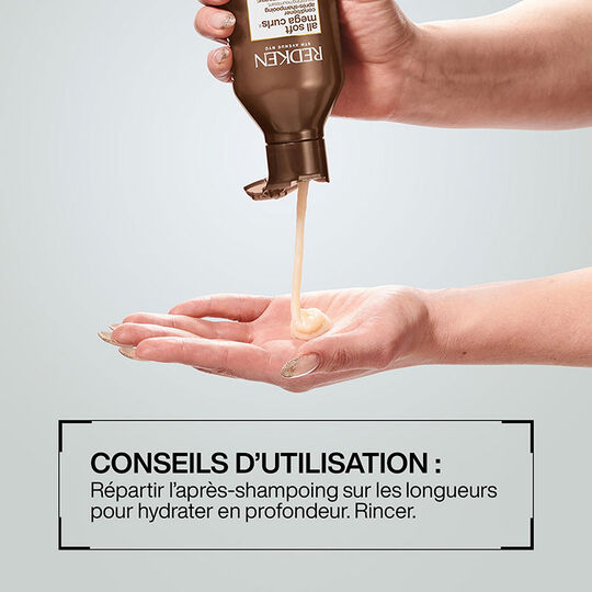 Conditioner pour cheveux bouclés à crépus All Soft Mega Curls,  Conditioner pour cheveux bouclés à crépus All Soft Mega Curls
