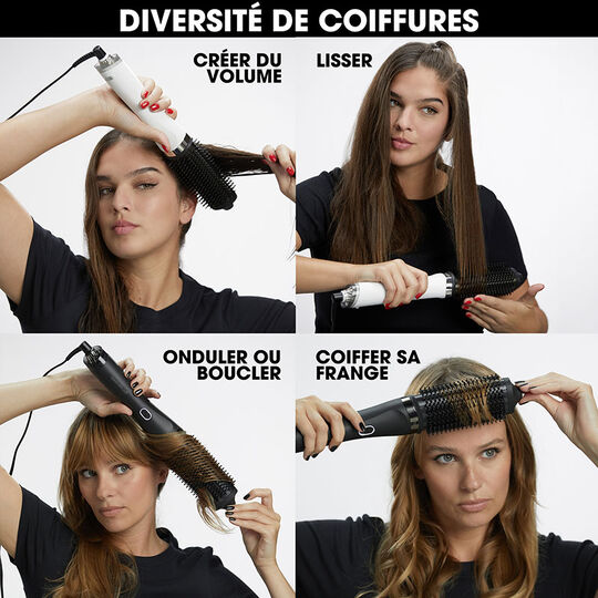 Brosse soufflante 2-en-1 Duet Blowdry noir