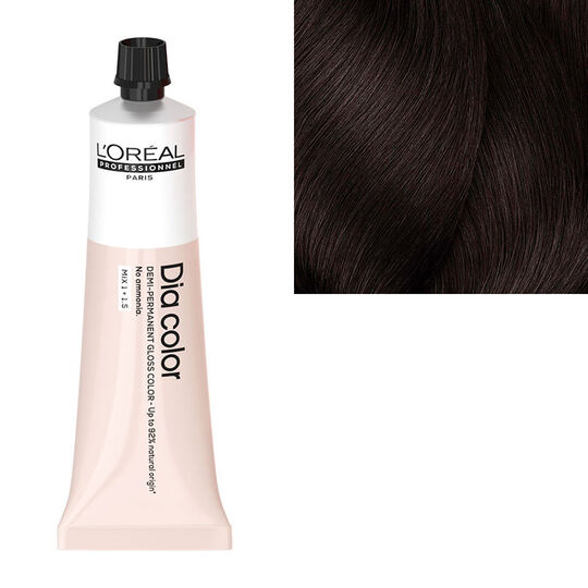 Coloration ton sur ton Dia Color 4.15 ch&acirc;tain cendr&eacute; acajou