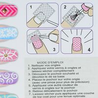 Pochoir vinyl étoile pour ongles