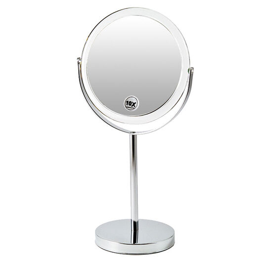 Miroir double face sur pied grossissant x 10 Pivoine