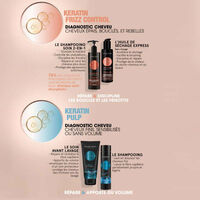 Shampooing 2 en 1 Essentiel Keratin Frizz Control format voyage 100ml,  Shampooing 2 en 1 Essentiel Keratin Frizz Control format voyage 100ml