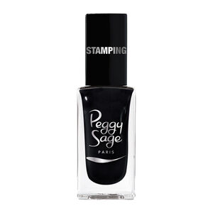 Vernis &agrave; ongles stamping Peggy sage noir