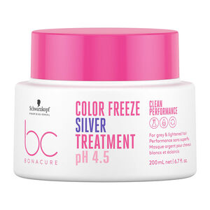 Masque argent pour cheveux gris et blancs BC Color Freeze Silver,  Masque argent pour cheveux gris et blancs BC Color Freeze Silver