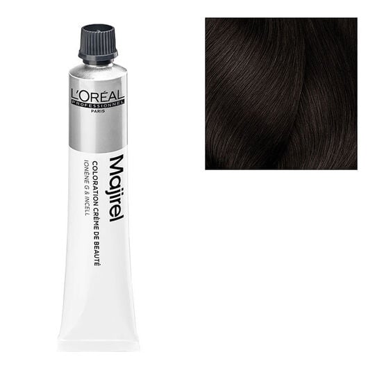 Coloration permanente Majirel 4.15 ch&acirc;tain cendr&eacute; acajou