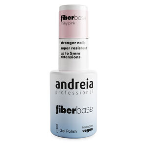 Vernis semi permanent Fiber Base milky pink
