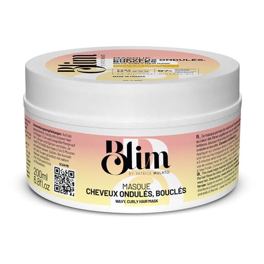 Masque cheveux ondul&eacute;s, boucl&eacute;s Blim 200 ml