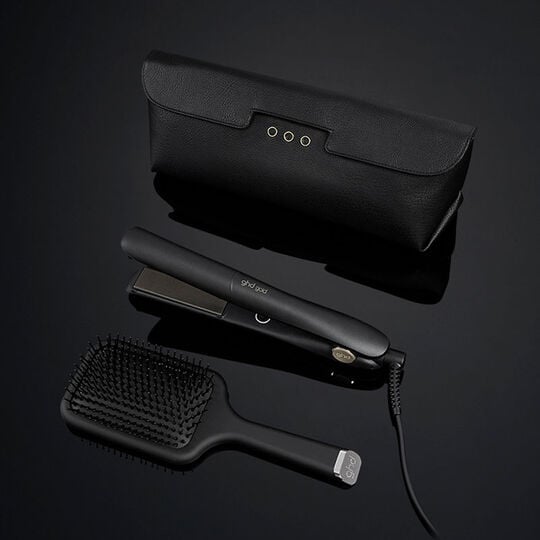 Coffret d'Exception styler Gold avec brosse plate avec pochette plate