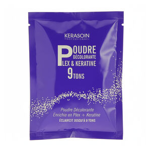 Poudre d&eacute;colorante anti-casse Plex & k&eacute;ratine 9 tons 50gr